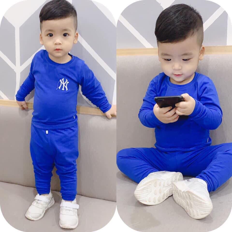 Bộ len trơn thu đông cho bé size 8-18kg