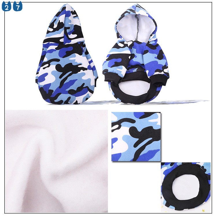 Áo Khoác Hoodie Họa Tiết Rằn Ri Dễ Thương Cho Chó Cưng Dịp Halloween