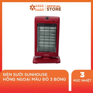 Đèn Sưởi Hồng Ngoại SUNHOUSE Màu Đỏ 3 Bóng Cho Phòng Ngủ, Nhà Tắm [TH21]