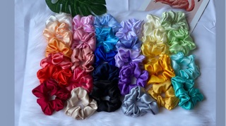 Dây cột tóc vải bóng - Scrunchie ( ĐỦ MÀU )