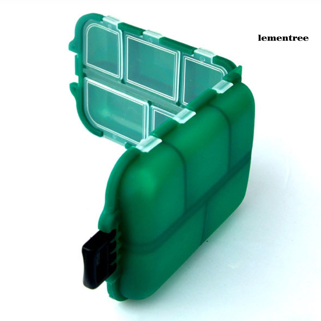 Hộp Đựng Phụ Kiện Câu Cá Mini 10 Ngăn Tiện Dụng