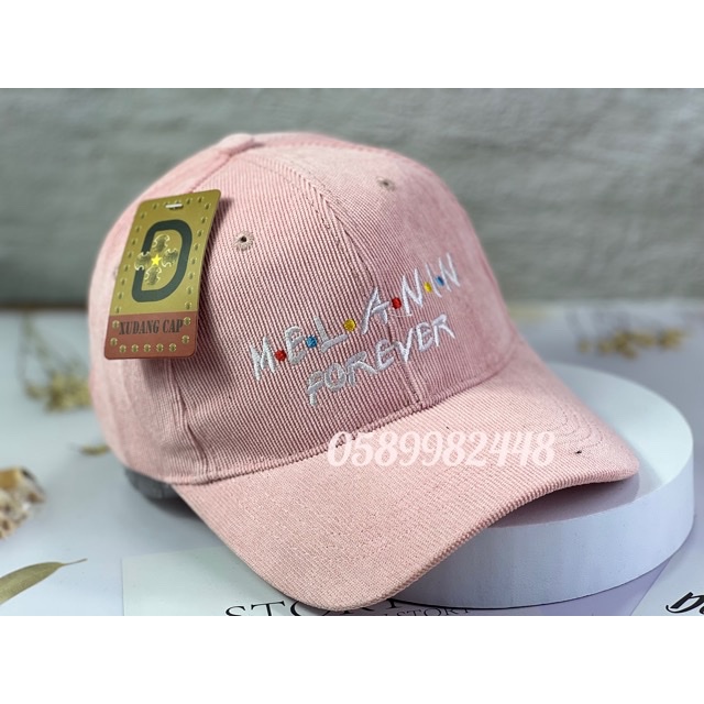 Mũ lưỡi trai Nón kết nhung thêu chữ frorever chấm chất nỉ cao cấp form unisex nam nữ Hàn quốc hot 2022Siêu rẻ 1996)