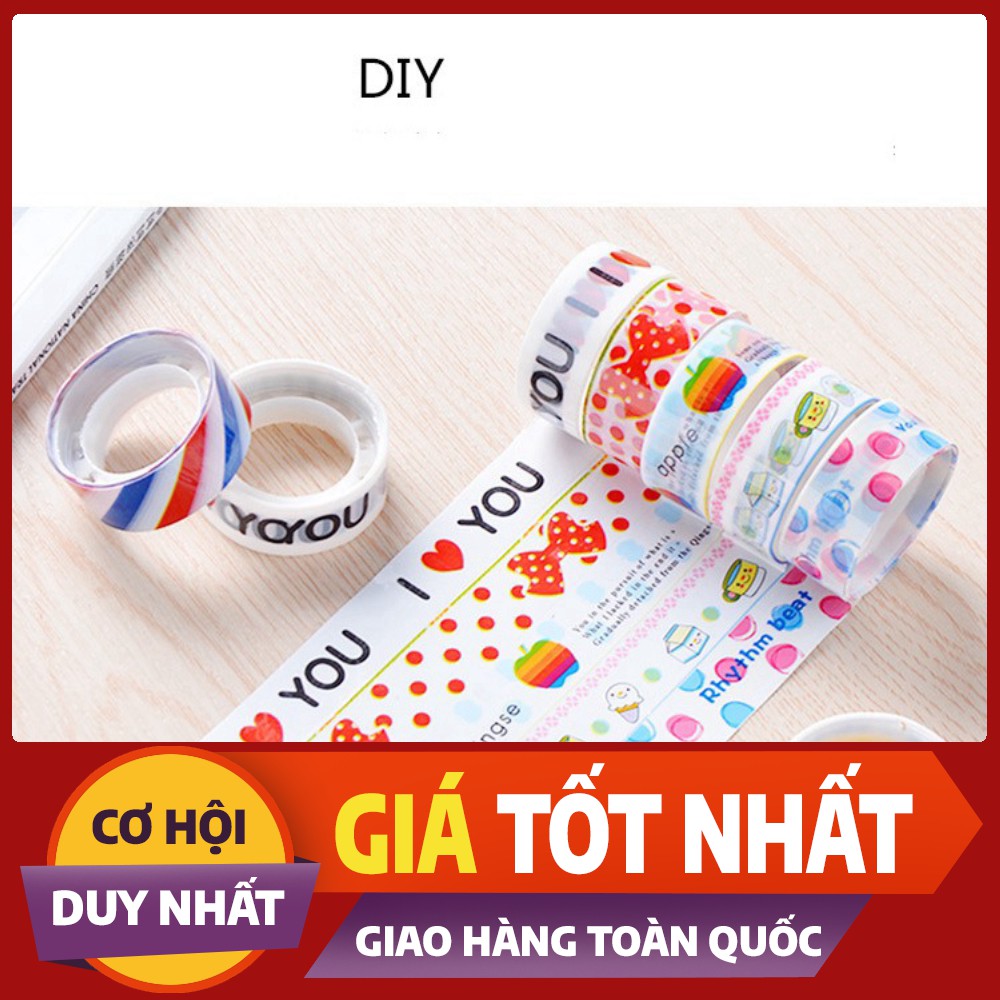 [GIẢM GIÁ SỐC]- Băng dính nhiều họa tiết-văn phòng phẩm -[shop uy tín]