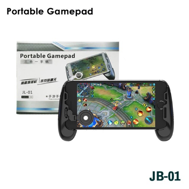 Tay cầm chơi game JL 01 kèm nút di chuyển, tương thích mọi điện thoại