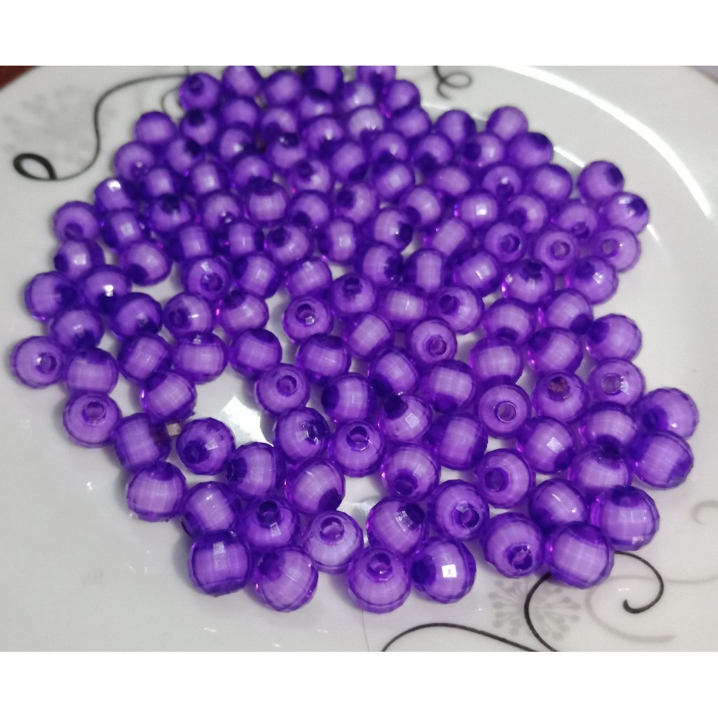 10-25-50gam hạt nhựa nhân trong 8mm lấp lánh _ST8-01