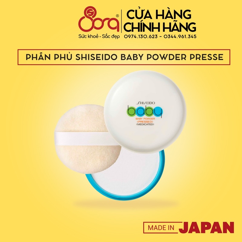 Phấn phủ Shiseido Baby Power Nhật Bản 50Gram