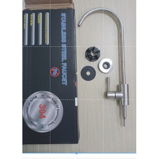 Vòi gạt inox 304 hàng chuẩn nối nhanh dùng cho máy lọc nước