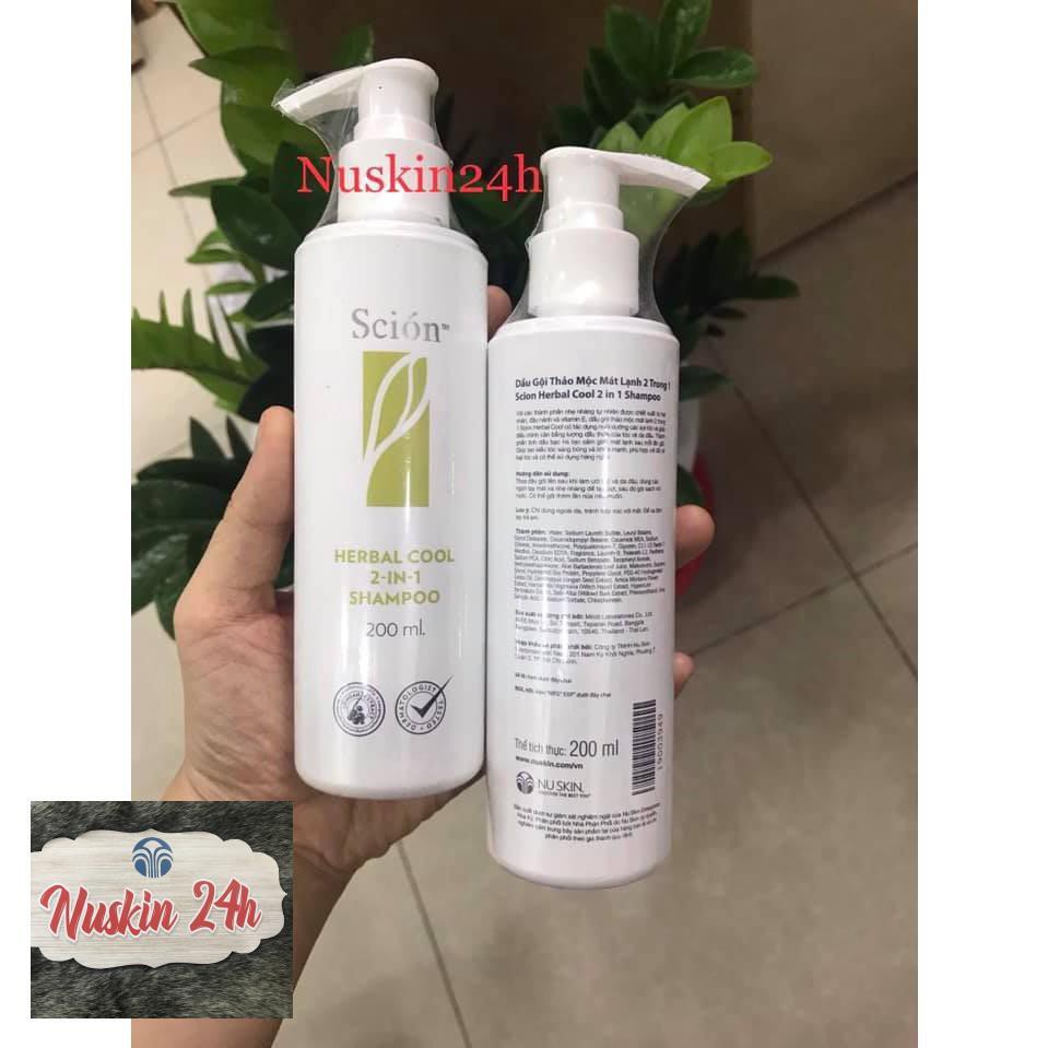 Dầu gội thảo mộc mát lạnh 2 trong 1 Scion Herbal Cool Nuskin