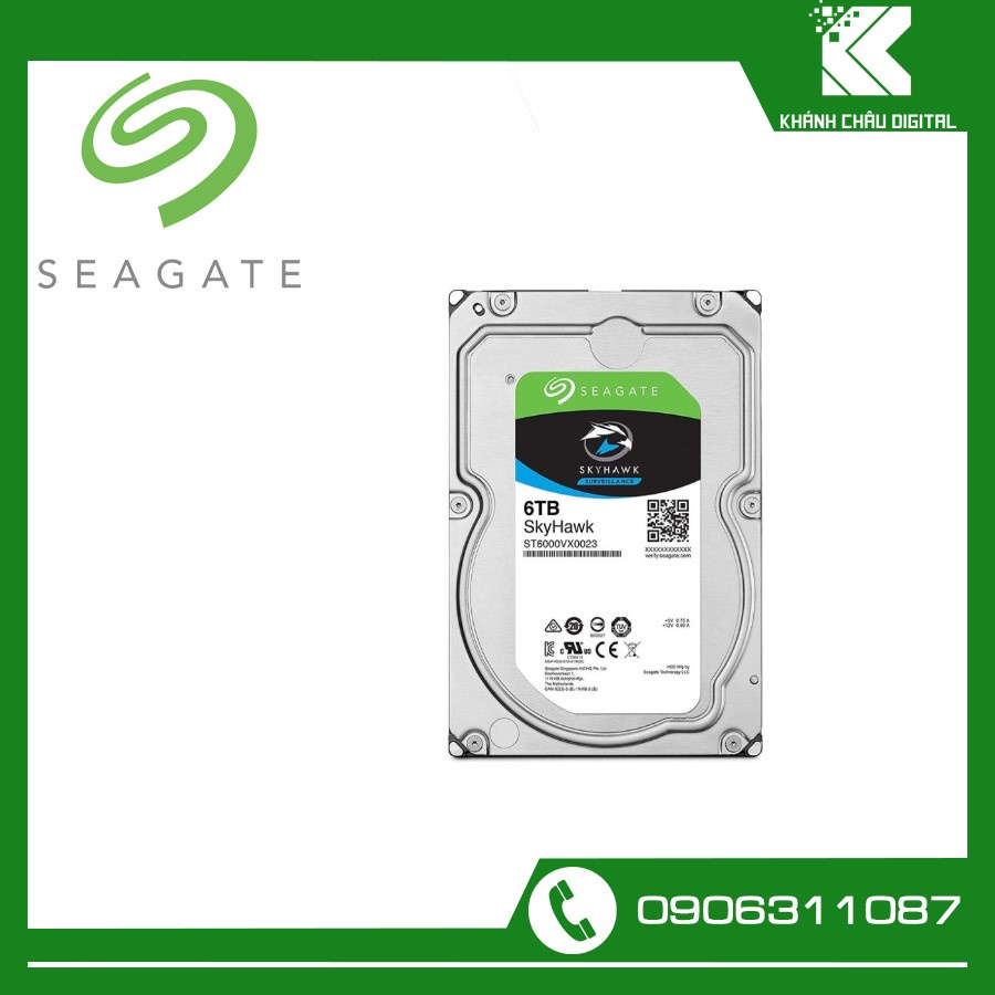 Ổ cứng HDD Seagate Skyhawk 6TB 3.5 inch