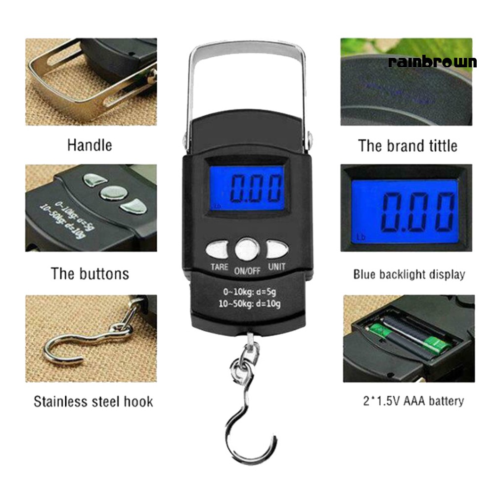 Cân Hành Lí Điện Tử Cầm Tay Màn Hình Lcd