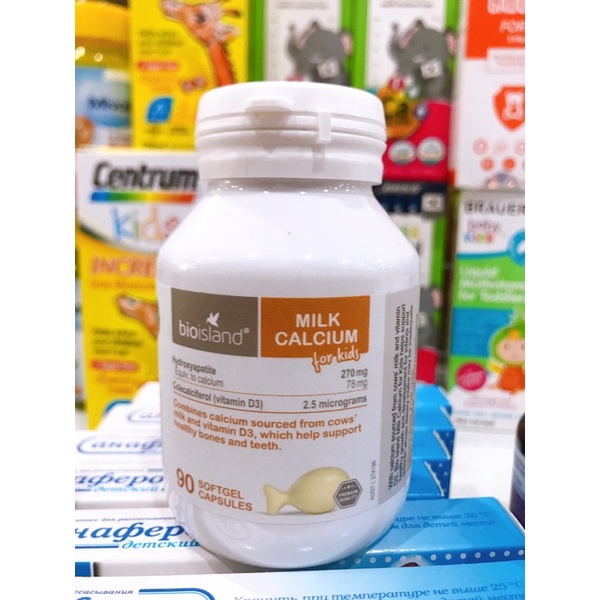 Tpbs bioisland milk calcium cho bé từ 6m+ canxi milk - ảnh sản phẩm 1