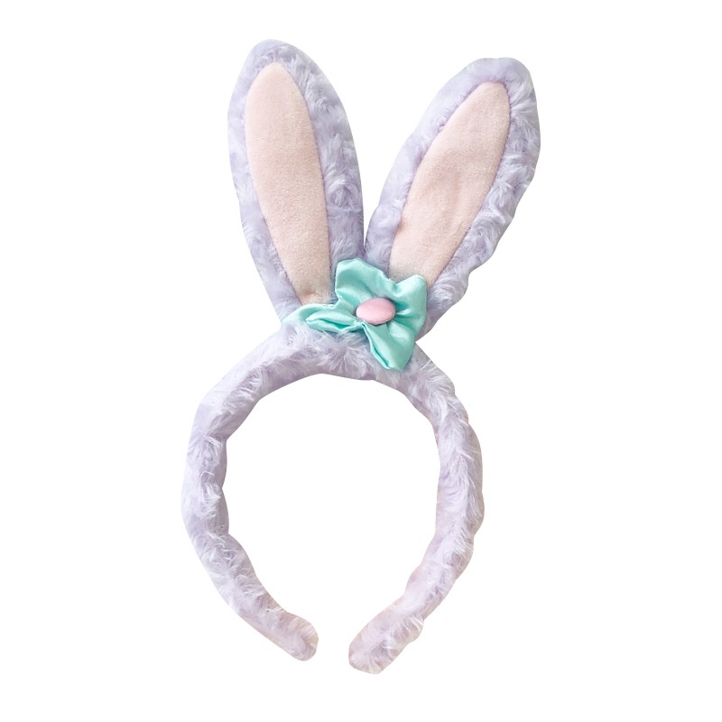 Băng Đô Nhung Hình Thỏ Lớn Dễ Thương