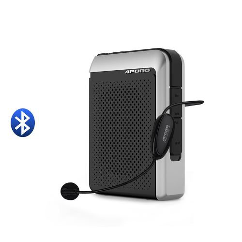 Máy trợ giảng Aporo T18 2.4G có bluetooth, không dây, loa to rõ, không rút rít - Nhập khẩu Chính Hãng