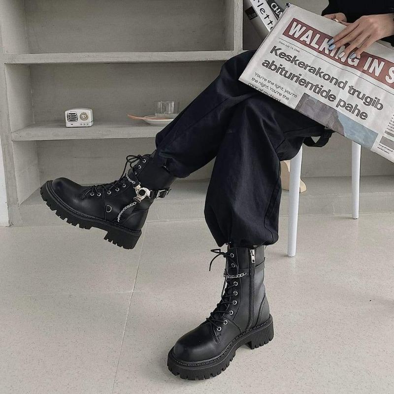 (SẴN) Boots ulzzang B35 cao 4cm | BigBuy360 - bigbuy360.vn