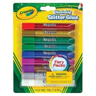 Đồ Chơi CRAYOLA Bộ keo dán ánh nhũ 9 màu (tẩy rửa được) 693527
