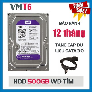 Ổ cứng Camera HDD WD Purple 500G bảo hành 12 tháng !