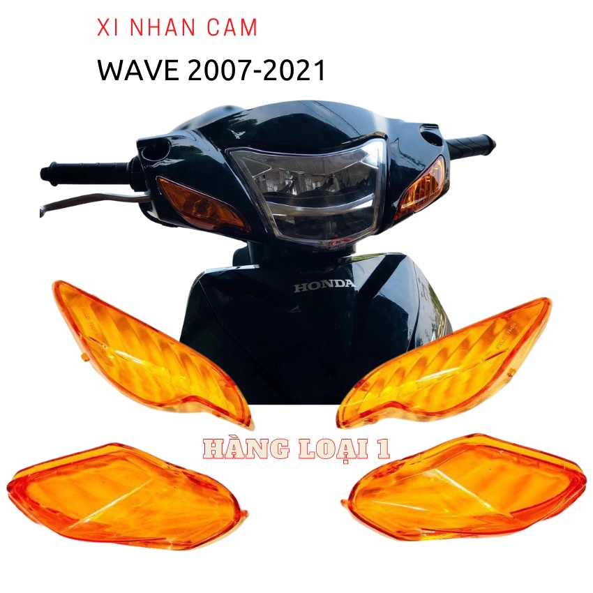 Nắp xi nhan cam trước sau lắp cho xe wave 2007 đến 2021 (100cc 50cc 110cc) siêu đẹp