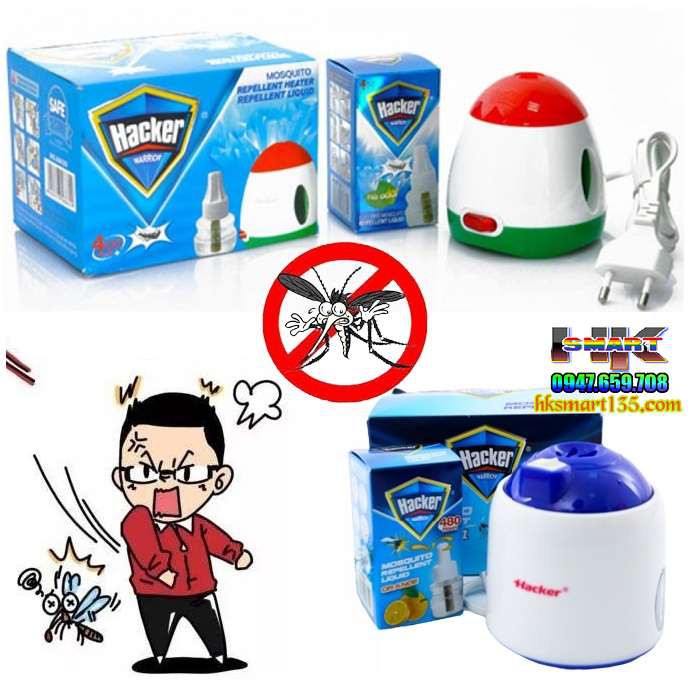 Máy Đuổi Muỗi Hacker Tặng Kèm 1 Chai Tinh Dầu