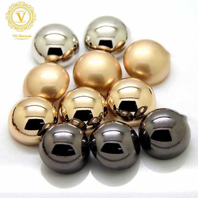 Cúc kim loại cao cấp, hình cầu, chân cao, phù hợp áo vest nam và nữ, quần tây, áo khoác măng tô, áo khoác dạ 2cm