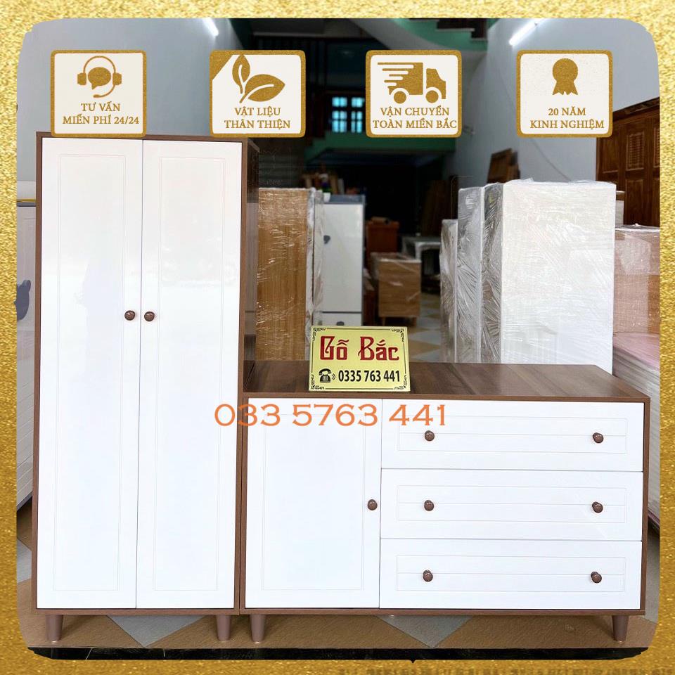 Tủ trẻ em gỗ MDF phủ melamine kích thước 120x60cm ảnh thật kèm video