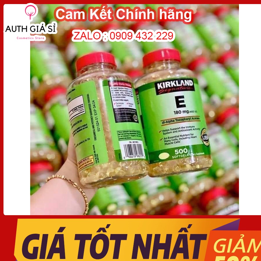 Viên uống đẹp da Vitamin E400 IU 180mg 500 viên