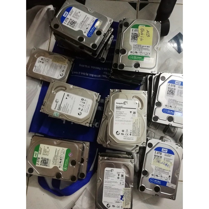 Ổ cứng 2TB cũ các loại sức khoẻ 100% tặng cáp SATA