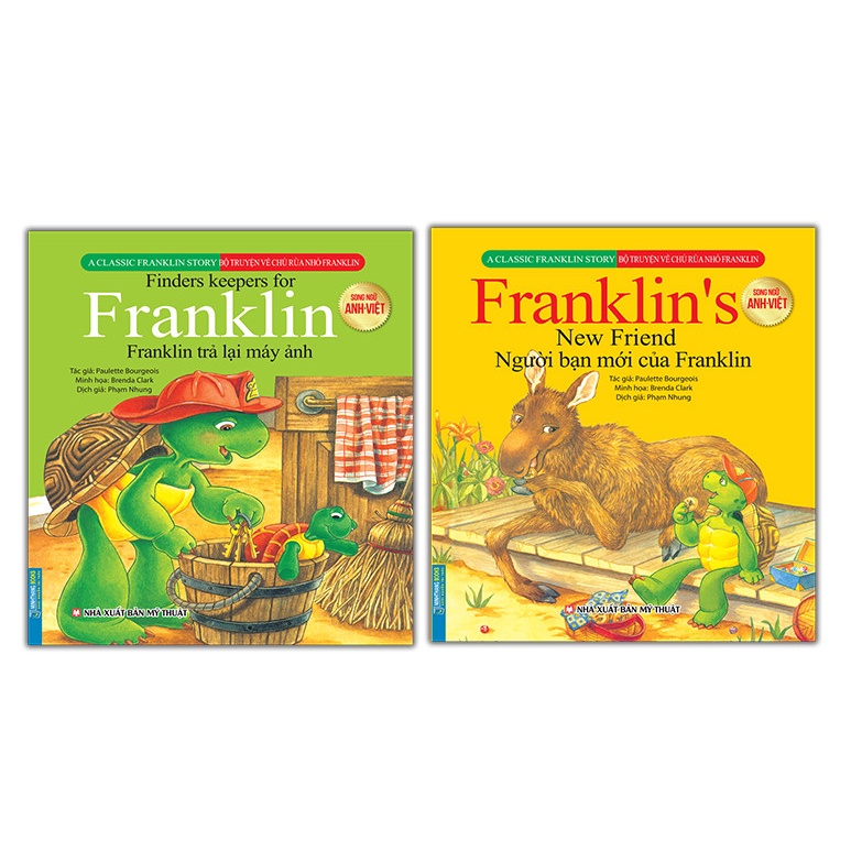Sách-Combo 2c Bộ truyện về chú rùa nhỏ Franklin-Franklin trả lại máy ảnh &amp;Người bạn mới của Franklin