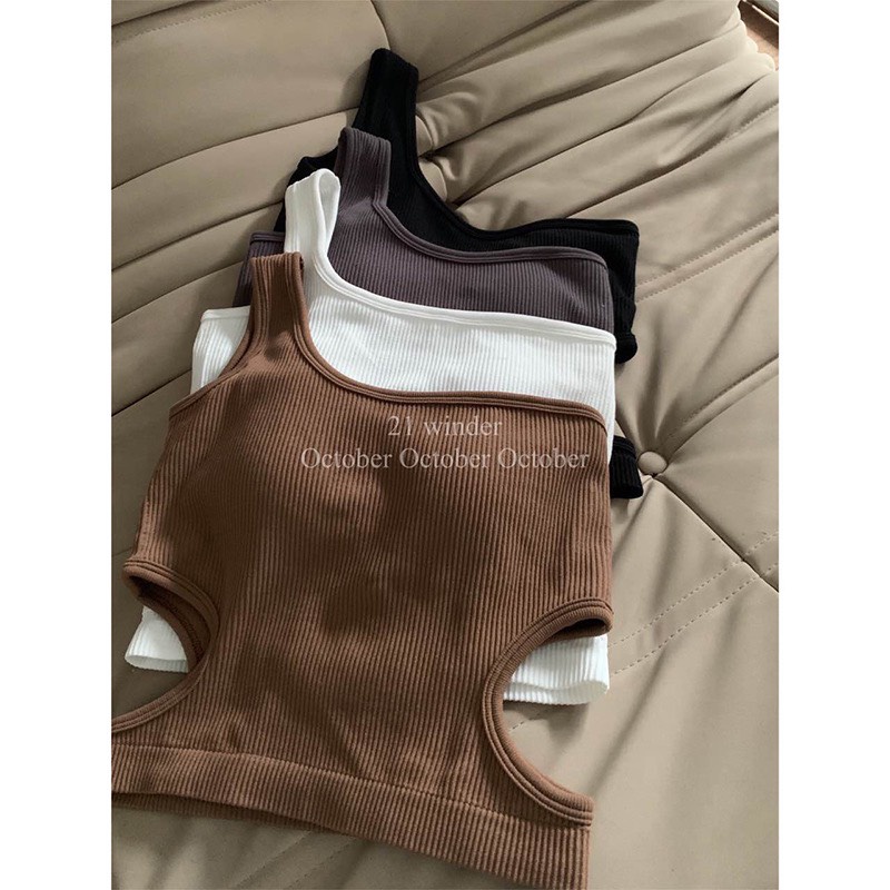 Áo Bra Nữ thiết kế 1 Vai Chéo Dây không gọng nâng ngực co giãn cao cấp mã Bra 1823