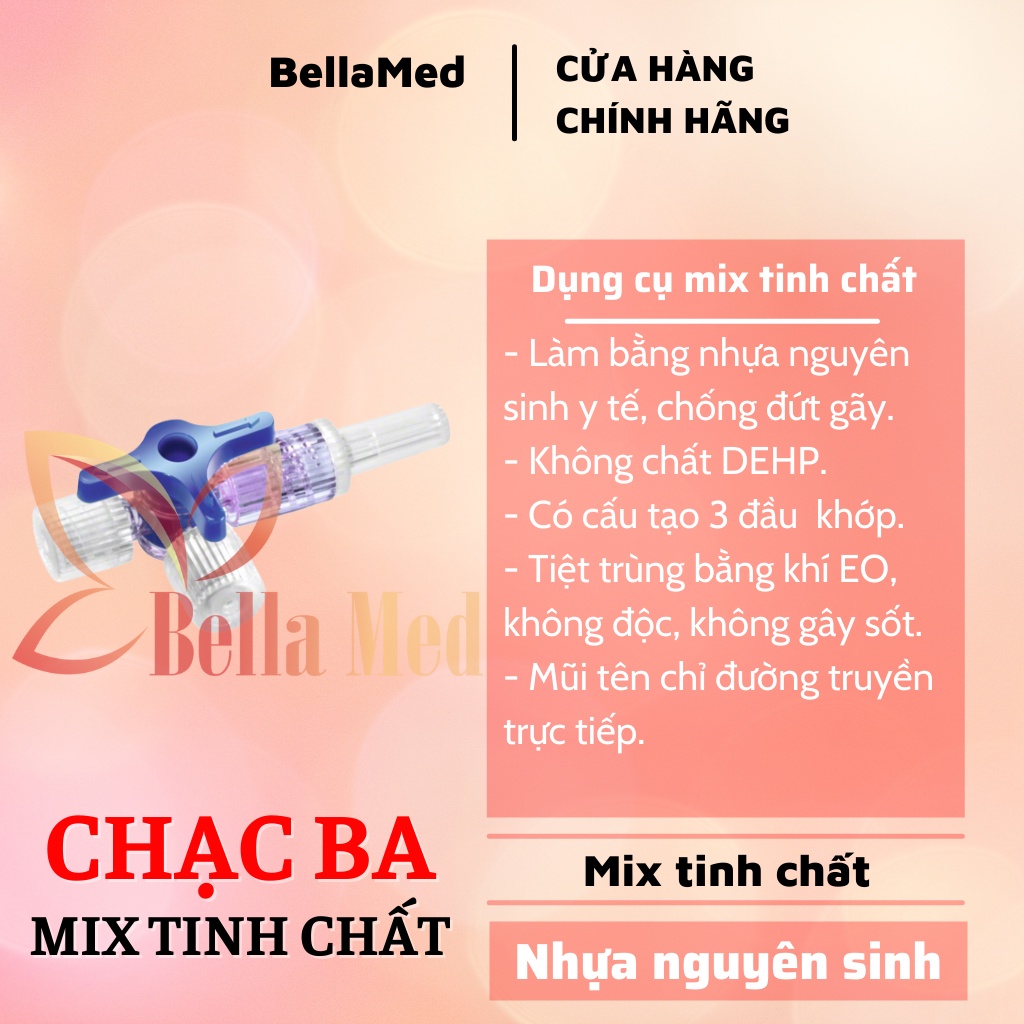 Dụng cụ mix tinh chất ba chạc Triway khóa ba chạc mix prp tinh chất