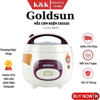 Nồi cơm điện mini Goldsun CB3101, nồi cơm điện 1l , Nồi cơm điện nhỏ cá nhân cho học sinh , sinh viên