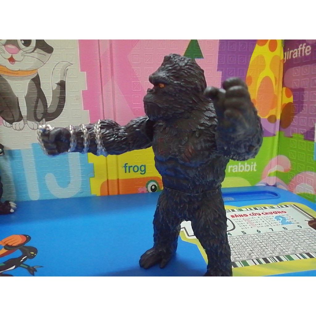Mô Hình Quái vật King Kong ( màu xám ) cao 28 cm ( Đảo đầu lâu - Skull Island - MonsterVerse )