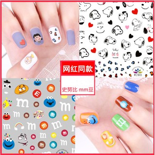 Miếng dán họa tiết hoạt hình dễ thương dùng trang trí móng nghệ thuật