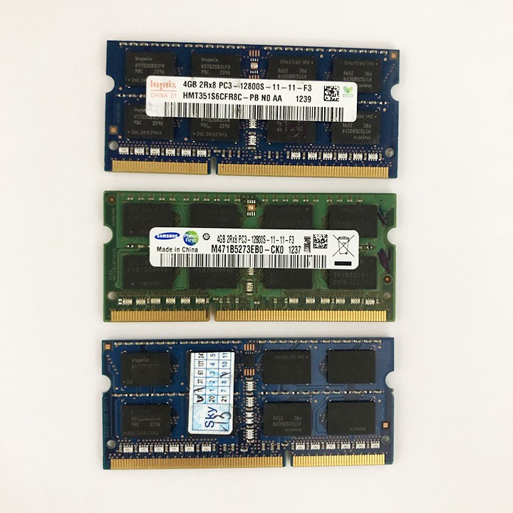 Ram laptop 4GB DDR3L bus 1600 PC3L-12800S nhiều hãng eldipa crucial micron samsung hynix....