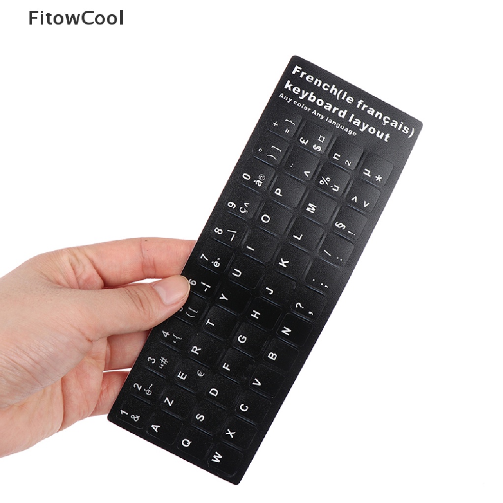 Fcvn Waterproof Laptop Keyboard Stickers Spanish/French Korean/Thai Keyboard Layout QDD