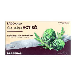 [New 2020] Ống uống Actiso - Hộp 10 ống 10 ml - Ladophar