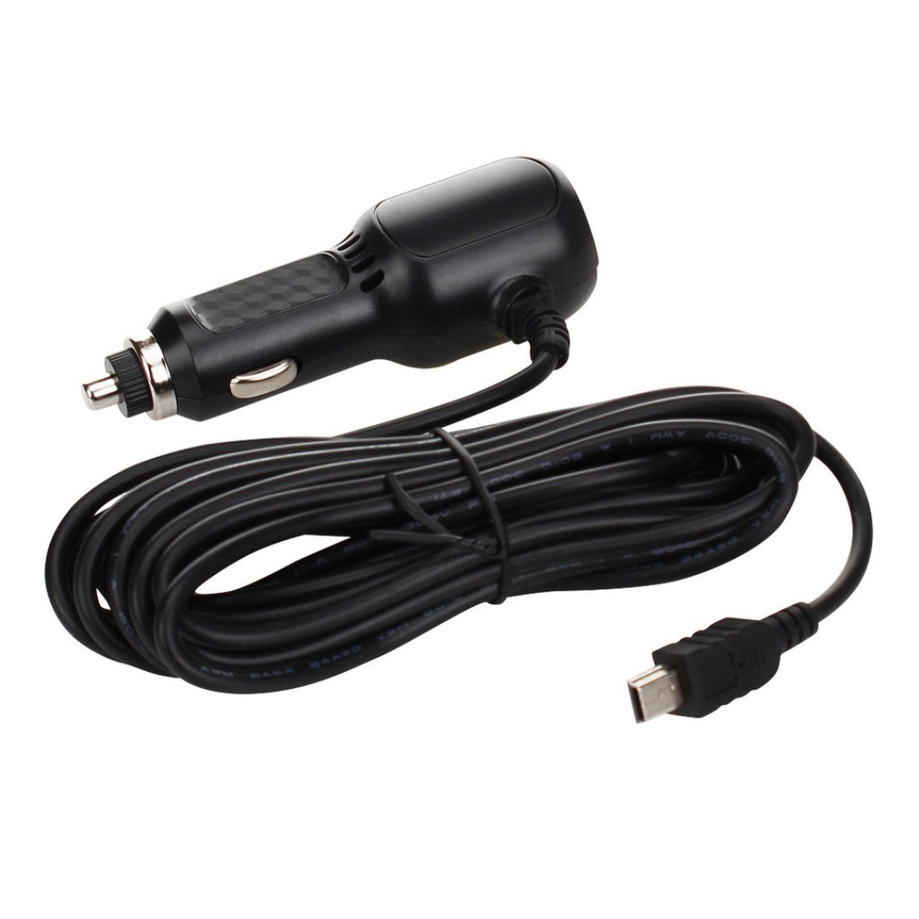 Dây nguồn dùng cho camera hành trình cắm tẩu Mini USB, dây dài 3.5m, có 2 cổng USB sạc điện thoại 5.0 | BigBuy360 - bigbuy360.vn