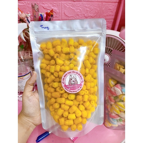 Nui chiên bơ giòn tẩm vị túi Trung