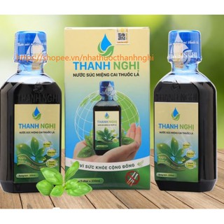 HÀNG CHÍNH HÃNG 2 chai súc miệng Cai thuốc Thanh Nghị 200ml hết nghiện thuốc lá, thuốc lào sau 5 ngày
