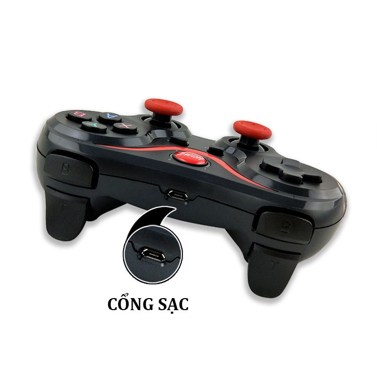 Tay Cầm Chơi Game Không Dây Bluetooth Magicsee Terios T3 – Tay Cầm Chơi Game cho Android Tivi Box , PC , Điện thoại