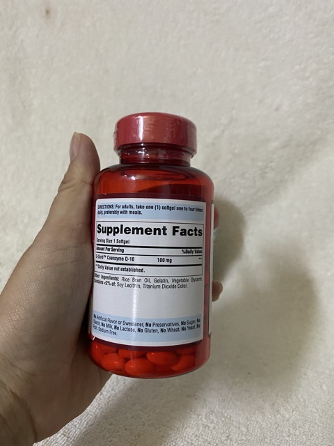 Viên uống Puritan’s Pride Qsorb CoQ10 100mg 240 viên.