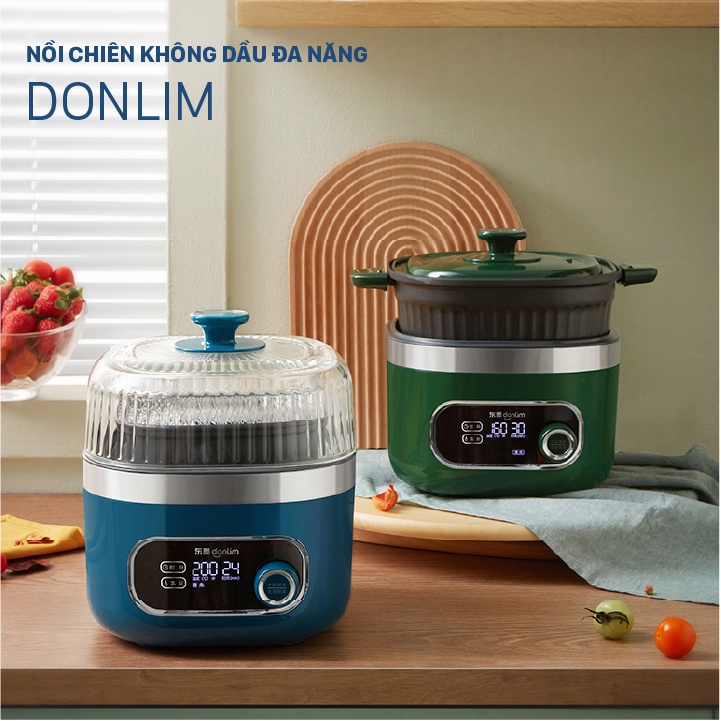 Nồi chiên không dầu đa năng Donlim DL7711, Dung tích 2.5 Lít, công suất 1000W, Bảo Hành 12 Tháng