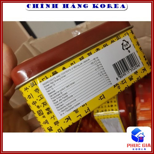 Viên Đạm Hồng Sâm Hàn Quốc, Hộp 60 viên | BigBuy360 - bigbuy360.vn