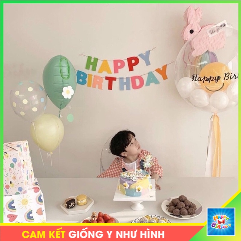 Dây chữ happy birthday chất xốp trang trí tiệc sinh nhật cho bé phong cách INs #trangtrisinhnhat