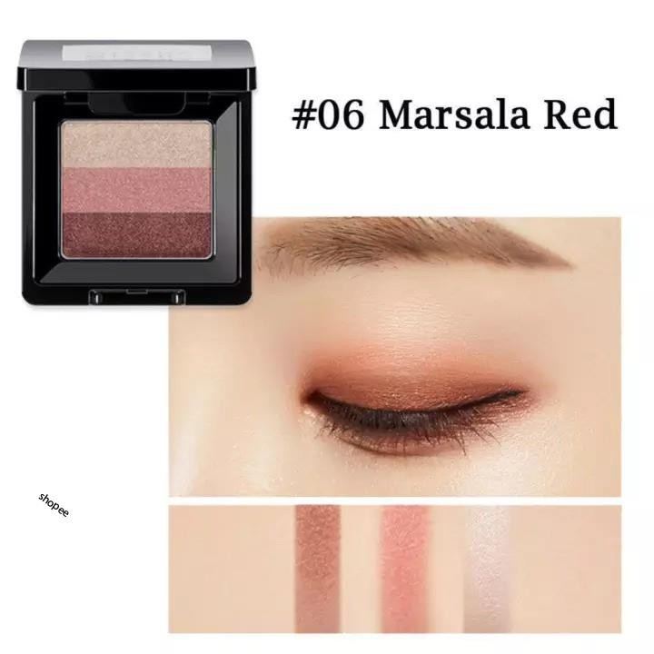 Phấn Mắt 3 màu  Missha Triple Shadow No.6 Marsala Red