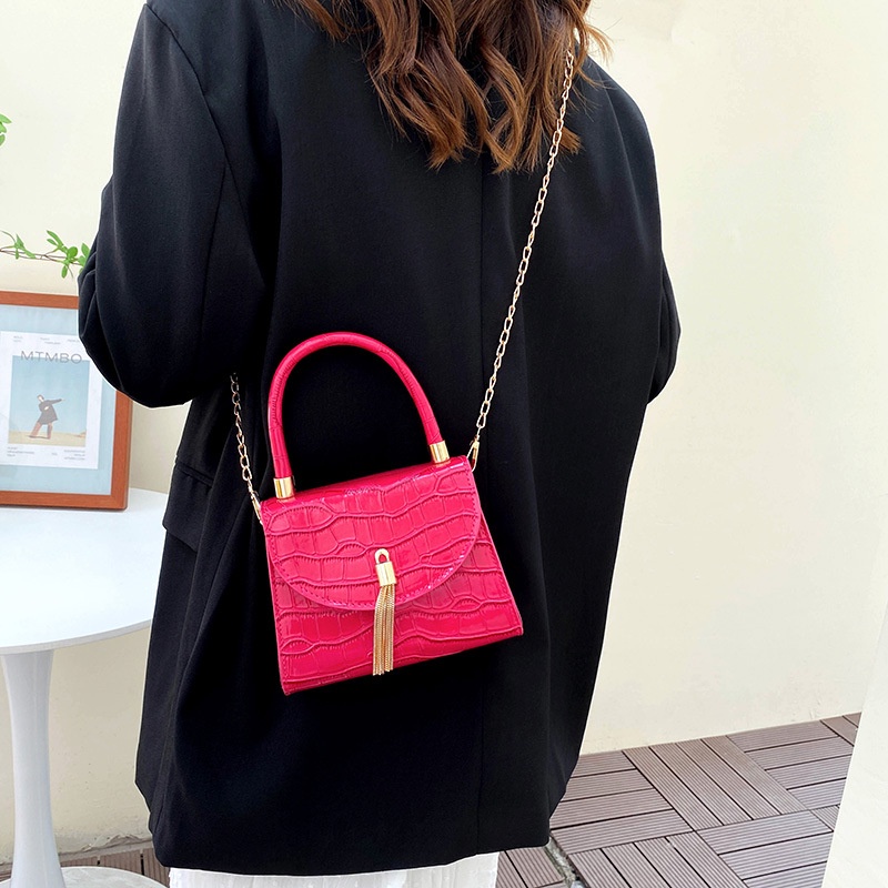 Túi Đeo JASMIN NOIR Chéo Giả Da Cá Sấu Thời Trang Nữ