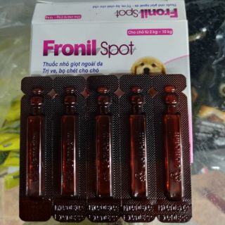 Thuốc nhỏ gáy trị ve rận fronil spot cho chó mèo