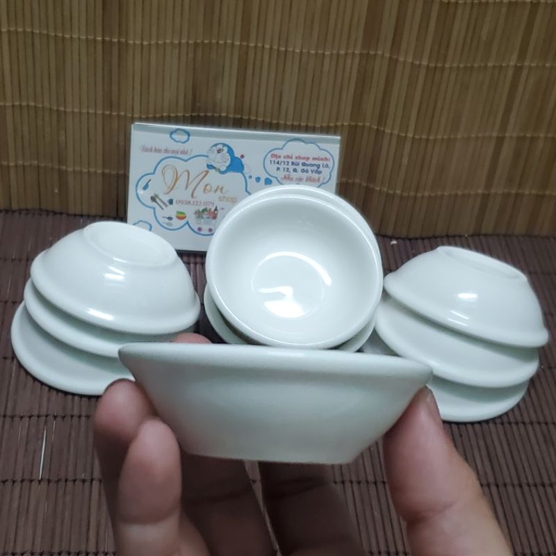 💢💢 👉10 Chén nước tương nhỏ sứ trắng cao cấp