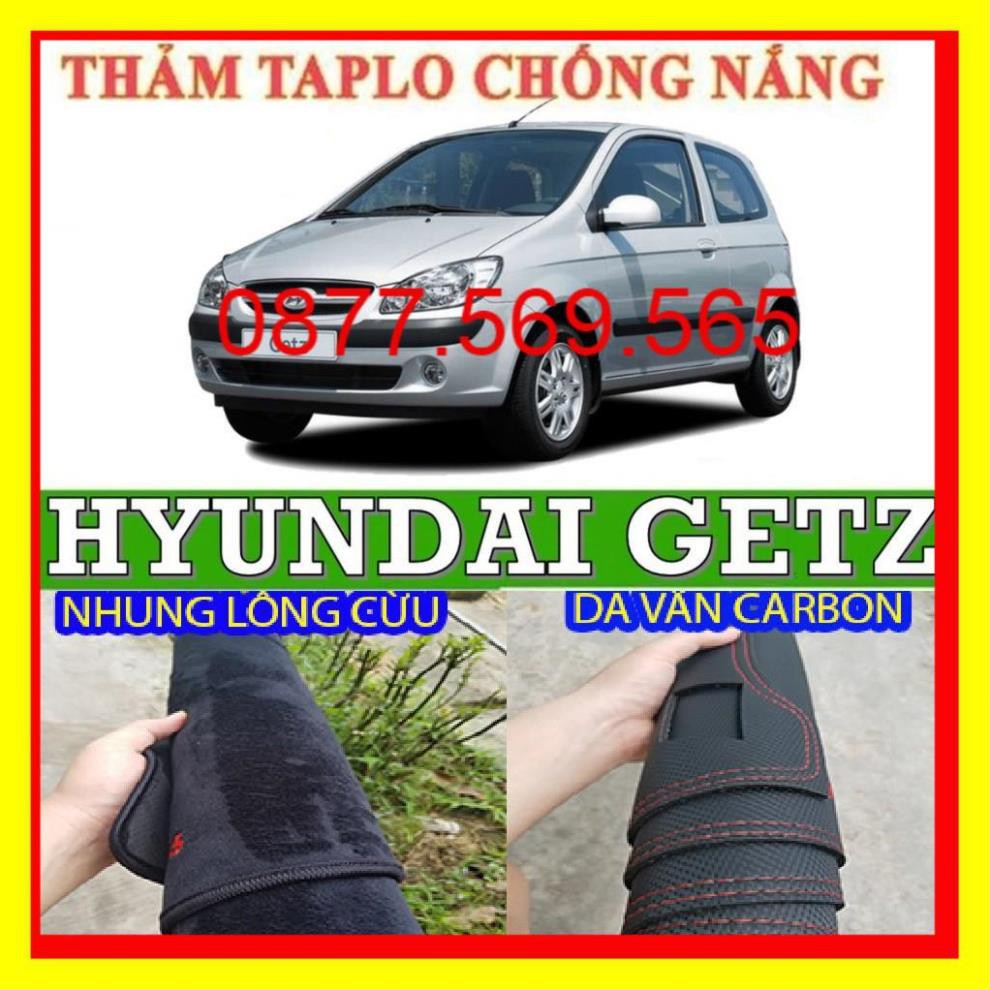 CAO CẤP- THẢM TAPLO GETZ 2021-2020-2018-2019-2010-2017-2016-DA VÂN CARBON-NHUNG LÔNG CỪU