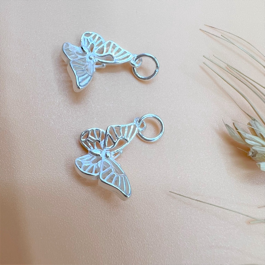 Charm treo hình bướm dày dặn - Charm bạc 925 - Mã CB167