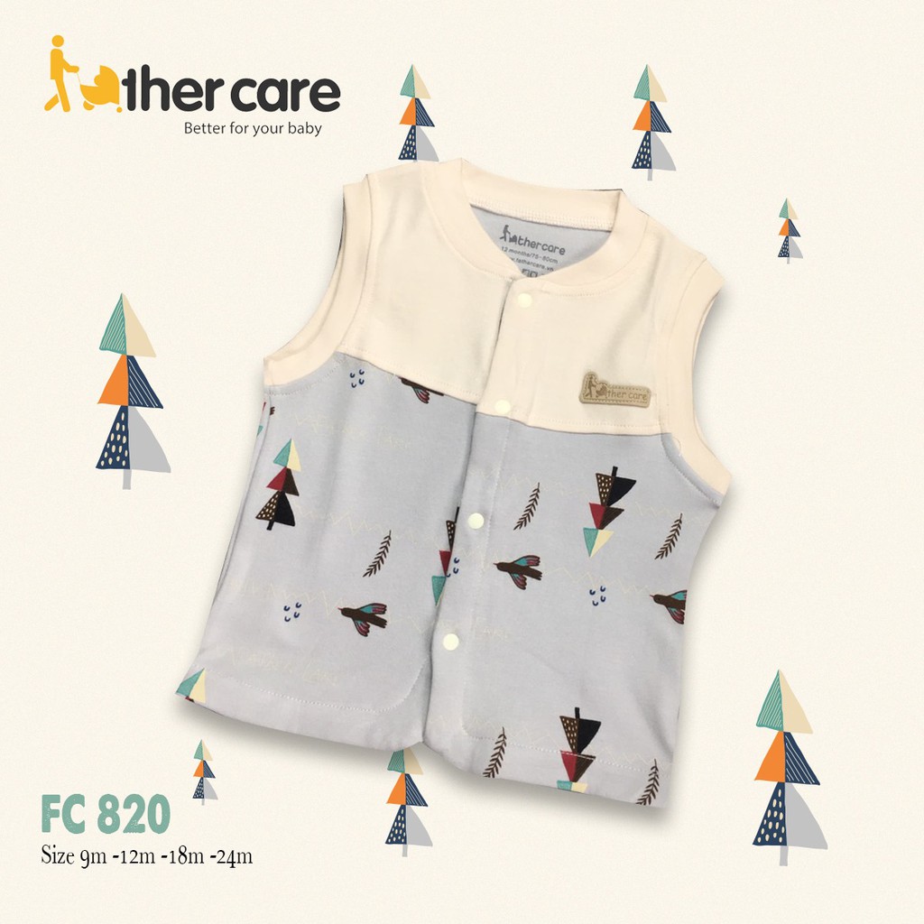 Áo Ghi lê FatherCare trẻ em nỉ - Cây thông (Trơn - HT) FC820